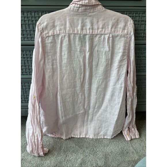 CP Shades Linen Marella Button Down Tunic Pastel Pink, Small, $235 C31 - Picture 3 of 8
